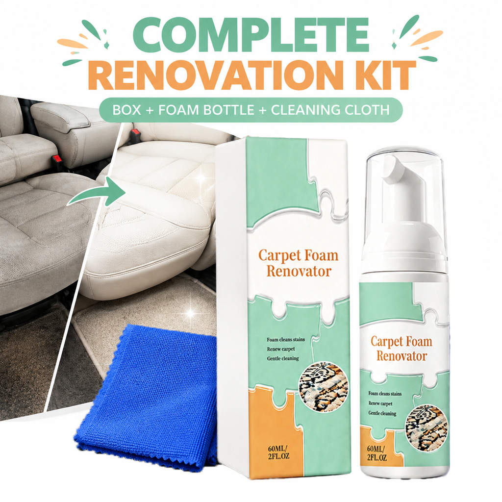 Seat Cleaner Fabric - Teppich-Schaum-Fleckenentferner Wasserloser Trockenreiniger Schnellwirksam für Sofa