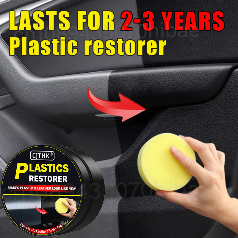 Leather Cleaner Interior - Auto-Kunststoff-Restaurierer für wiederholt schwarzen Glanz, Innenraum-Leder-